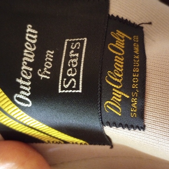 Sears, 44XT, Vintage Tan Winter Button-Down Coat - Picture 4 of 6